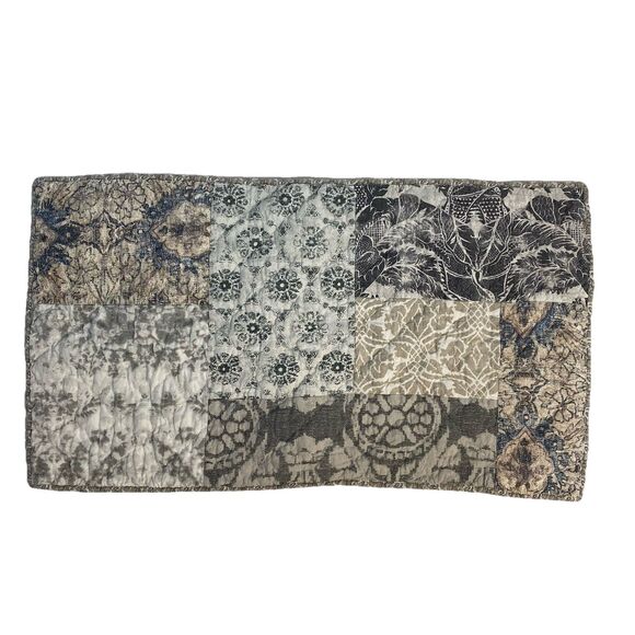 2 Pottery Barn Tessa Patchwork King Pillow Shams - Picture 6 of 11